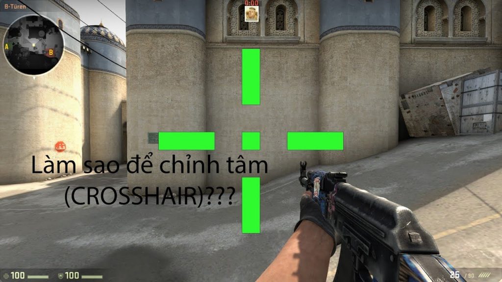 Lựa chọn chính xác thao tác chỉnh tâm Csgo 