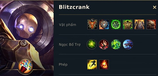 Cách lên đồ cho Blitzcrank