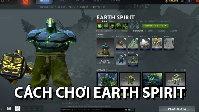 cách chơi Earth Spirit