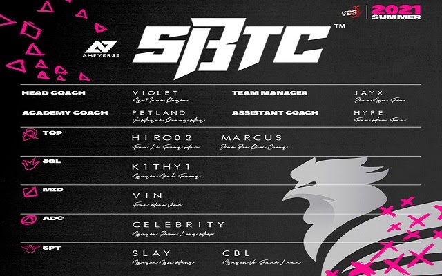 đội hình sbtc mùa hè 2021