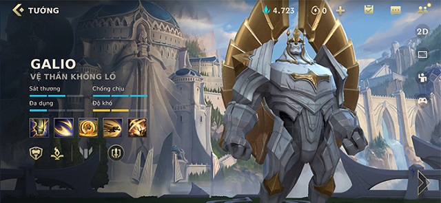 Thông tin kỹ năng của Galio