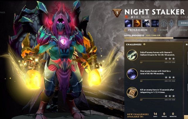 Chỉ số của Night Stalker khá cân bằng