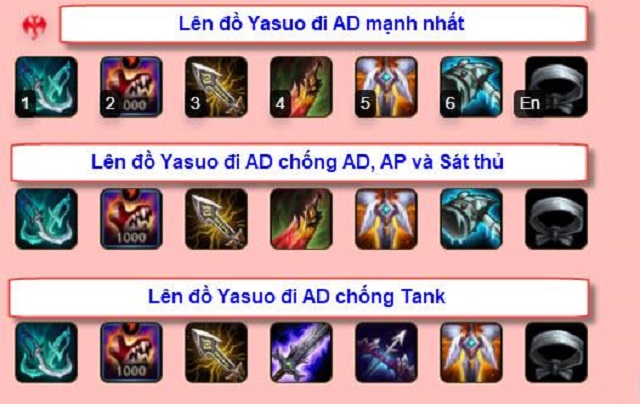 Cách lên đồ cho Yasuo trong Tốc Chiến