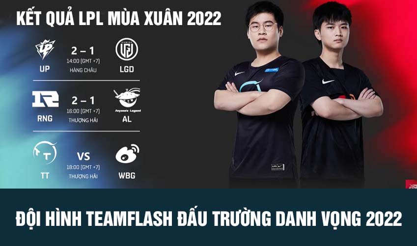 KẾT QUẢ LPL MÙA XUÂN 2022