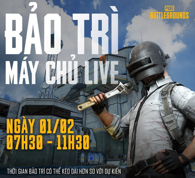 Lịch bảo trì PUBG 2023 mới nhất