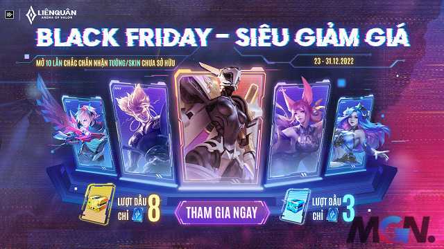 Hot nhất Black Friday - Skin xịn sò Tuyệt Sắc