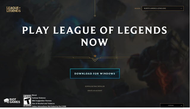 cách cài LMHT máy chủ Riot Games