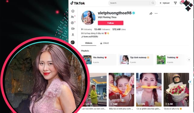 Tiktoker Việt Phương Thoa là ai